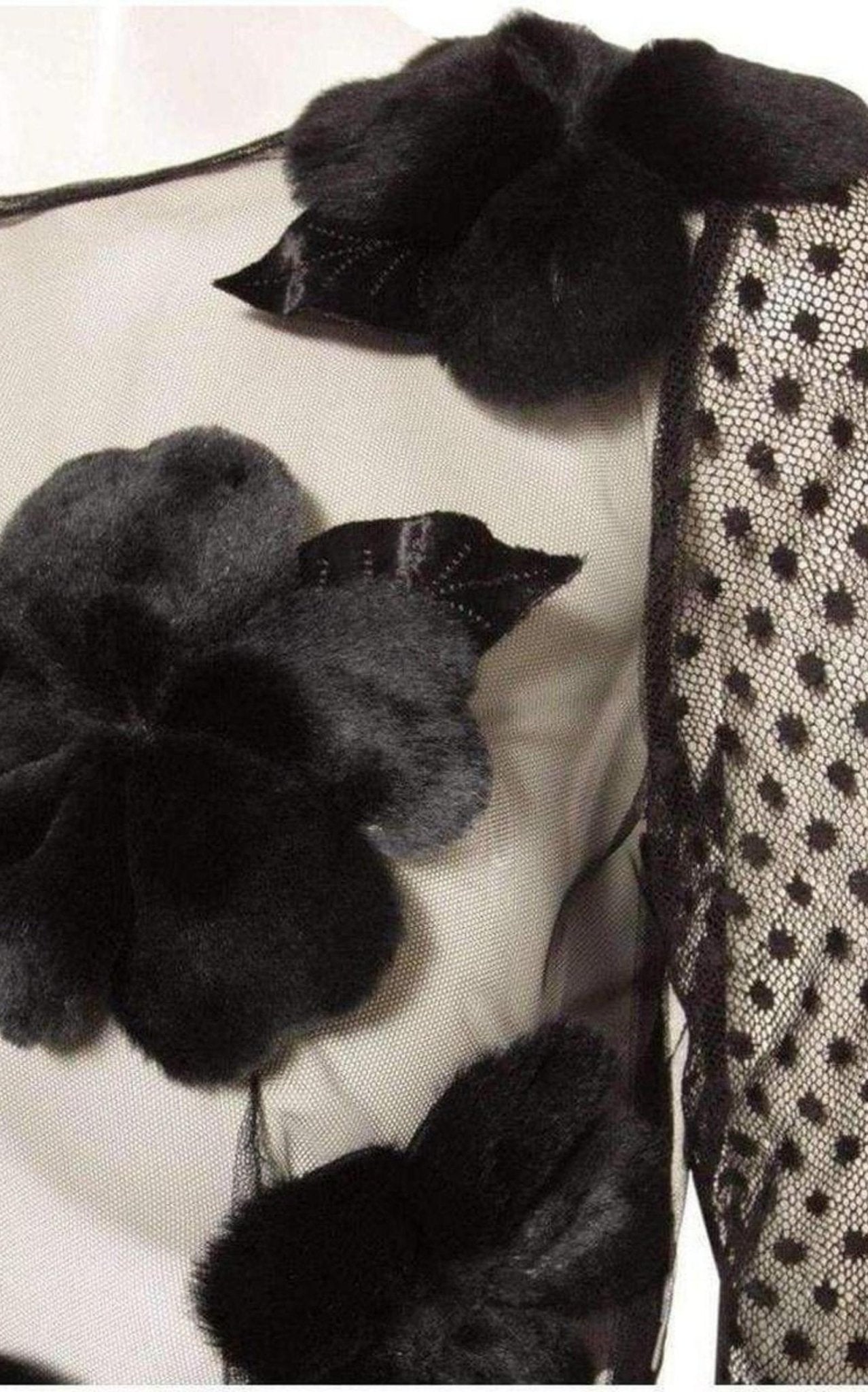 Viktor & Rolf Flower Tulle Top