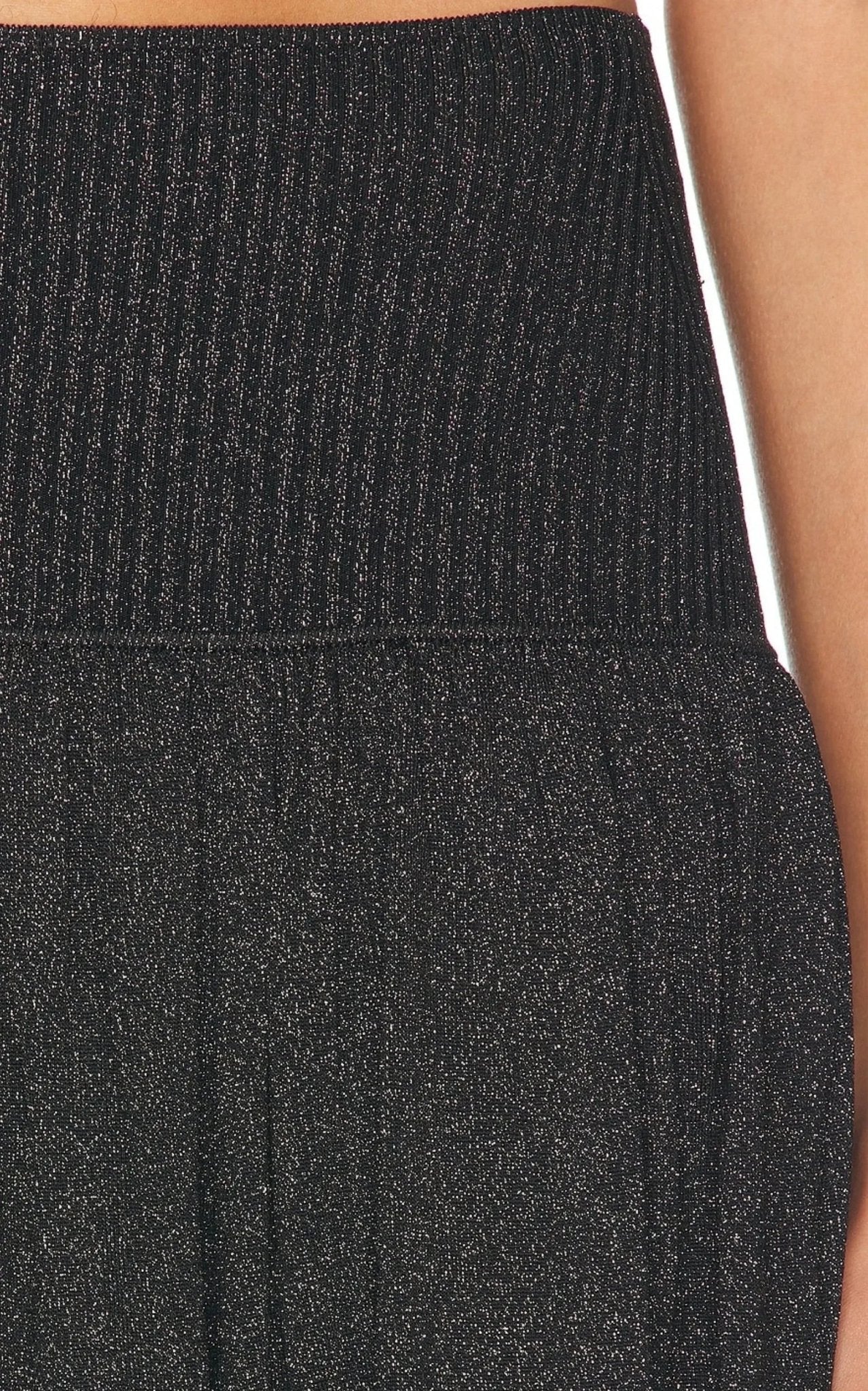 Zimmermann Crush Metallic Flare Skirt