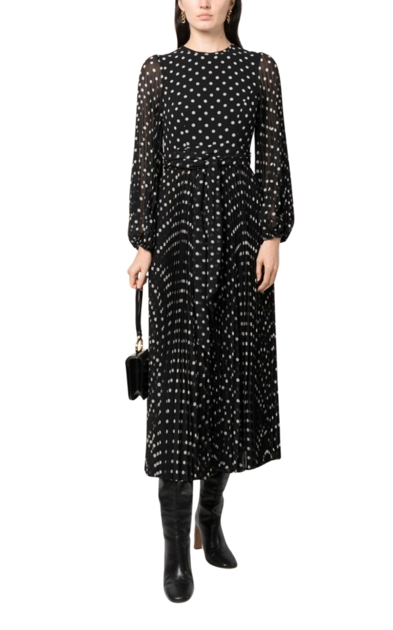 Zimmermann Polka Dot-print Pleated Dress