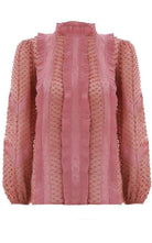 Zimmermann Unbridled Spliced Silk Blouse – Laufsteg-Katalog